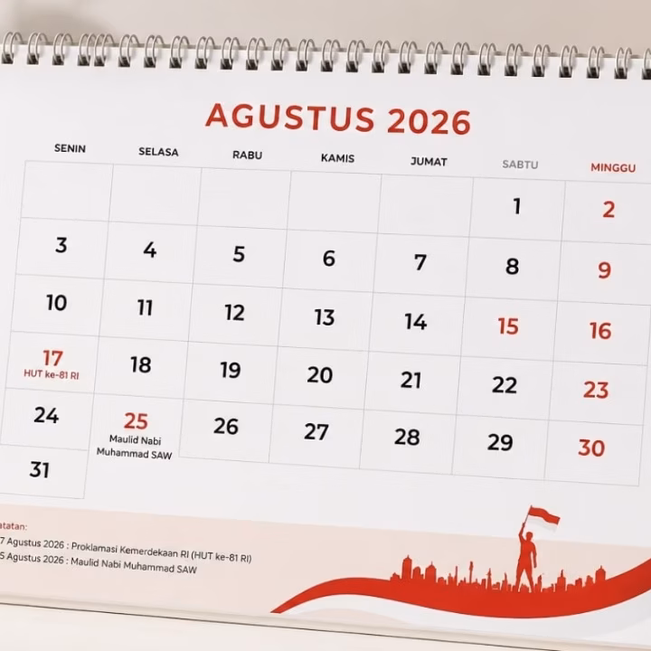 25 Agustus Libur Maulid Nabi, Cek Sisa Tanggal Merah dan Cuti Bersama 2026
