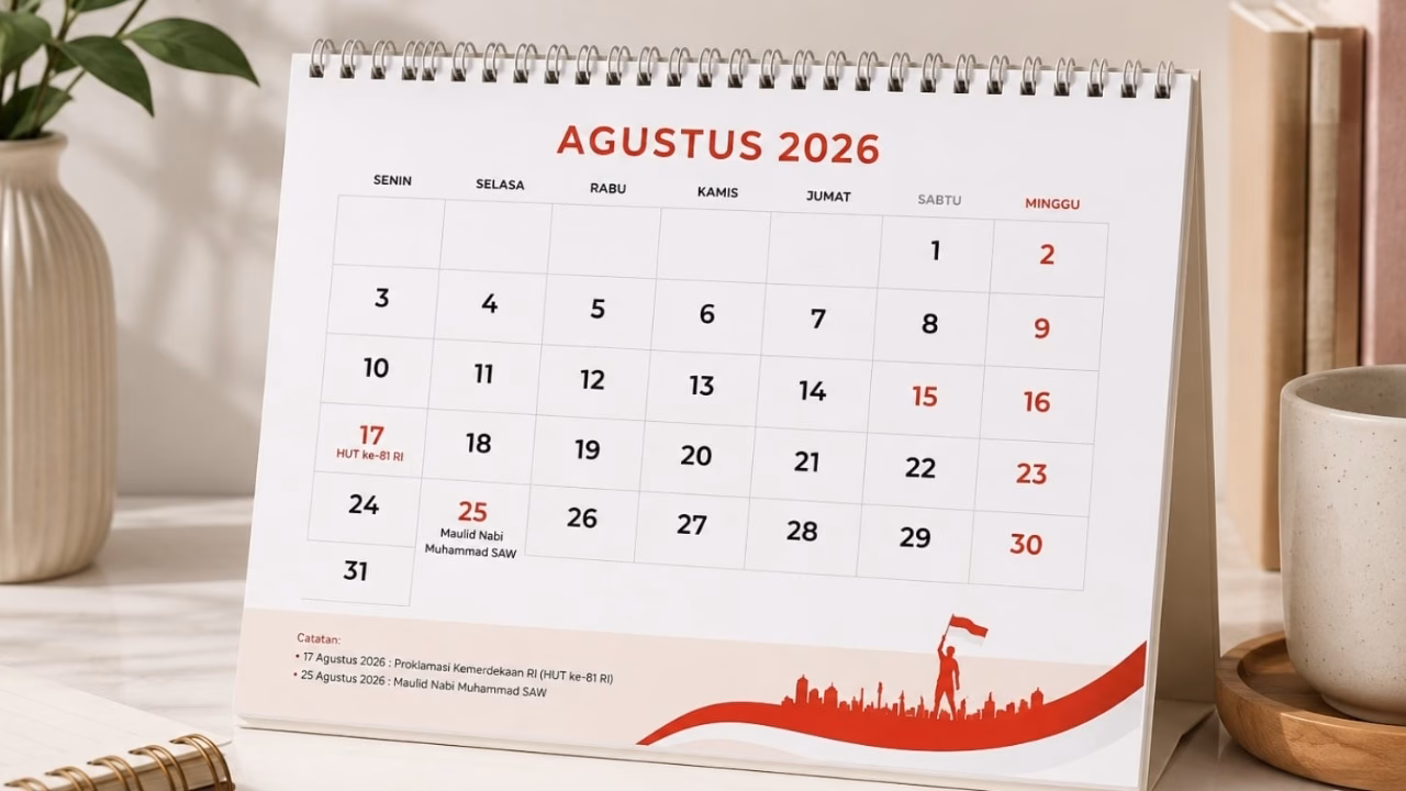 Kalender Agustus 2026