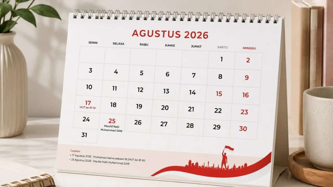 25 Agustus Libur Maulid Nabi, Cek Sisa Tanggal Merah dan Cuti Bersama 2026